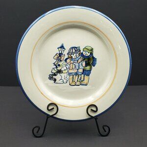 Louisville Stoneware Christmas Ornament Collection Luncheon Plate Carolers Plate
